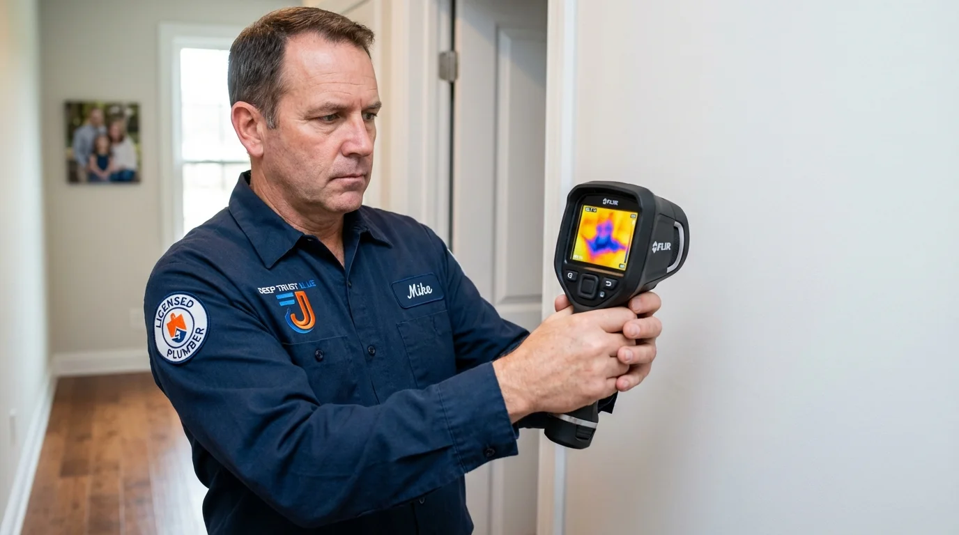 Thermal imaging leak detection by Johns Plumbing LLC in Tipp City